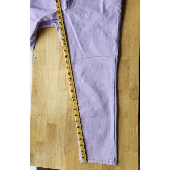 Talbots Womens Slim Ankle Jeans 10P Petite Lilac Purple Casual Denim Pants - Picture 8 of 10